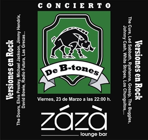 El grupo musical `De B-tones´ actuará en Zazá Lounge Bar