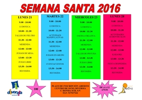 La Concejalía de Infancia organiza diversas actividades infantiles para Semana Santa
