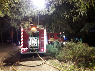 Se produce un incendio en la Garganta Minchones de Villanueva de la Vera
