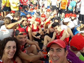 Atletas del Navalmaratón en la EDP Rock´N´Roll de Lisboa