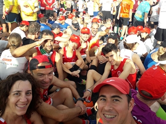 Atletas del Navalmaratón en la EDP Rock´N´Roll de Lisboa