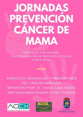 Navalmoral acogerá unas Jornadas de prevención del Cáncer de Mama
