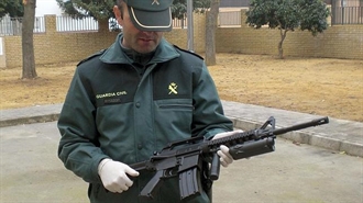 La guardia civil desplaza a varias localidades la intervención de armas móvil