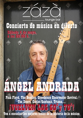 Ángel Andrada, uno de los músicos con mejor y más amplia trayectoria en España, actuará en la Sala Zazá de Navalmoral