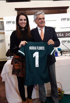 Nuria Flores destaca el papel de los deportistas que forman parte de las distintas selecciones extremeñas 