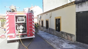 En la mañana de ayer se produjo un incendio en una vivienda de la calle Puerto Somosierra