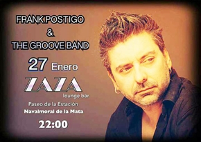 El sábado en Zazá, gran actuación del cantante Frank Postigo acompañado del grupo moralo The Groove Band