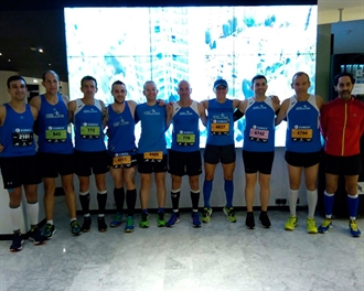 Nueve componentes de Fondistas Moralos disputaron el domingo la Maratón de Sevilla